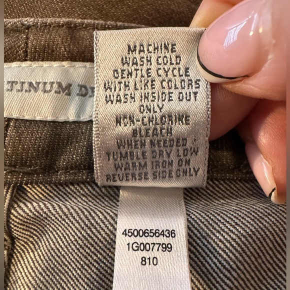 Chico's Women's ultimate fit Slim Leg Jeans in brown - Picture 8 of 11